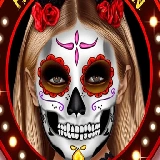 Kylie Jenner Halloween Face Art