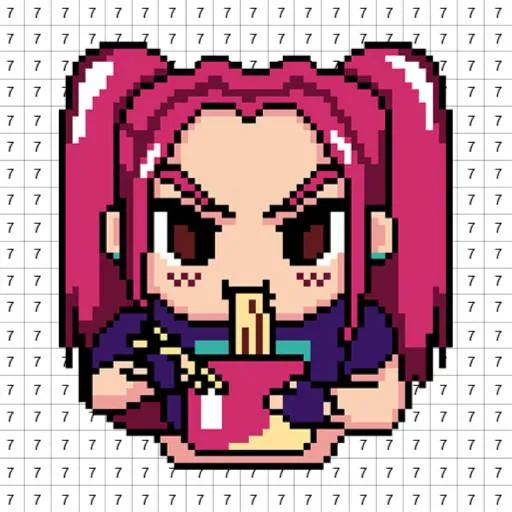 Pixel Number - DIY Coloring