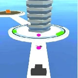 Shoot 3D BALL-Hit Twisty Stack